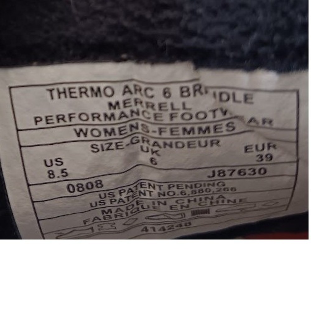 Merrell Thermo Arc Brindle Women 8.5 Winter Boots 200g Primaloft Waterproof - Picture 7 of 10